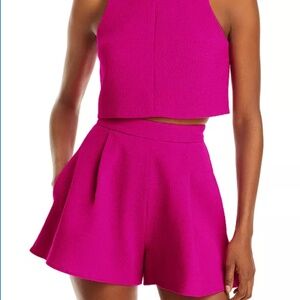 Black Halo Size 10 Sanibel Style Two Piece Set Hot Pink/Fuchsia NWOT